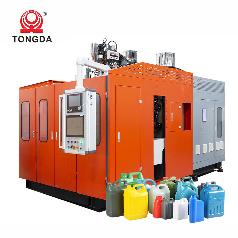 Automatic Plastic Blow Molding Machine Extrusion For Lubricant Oil Bottle